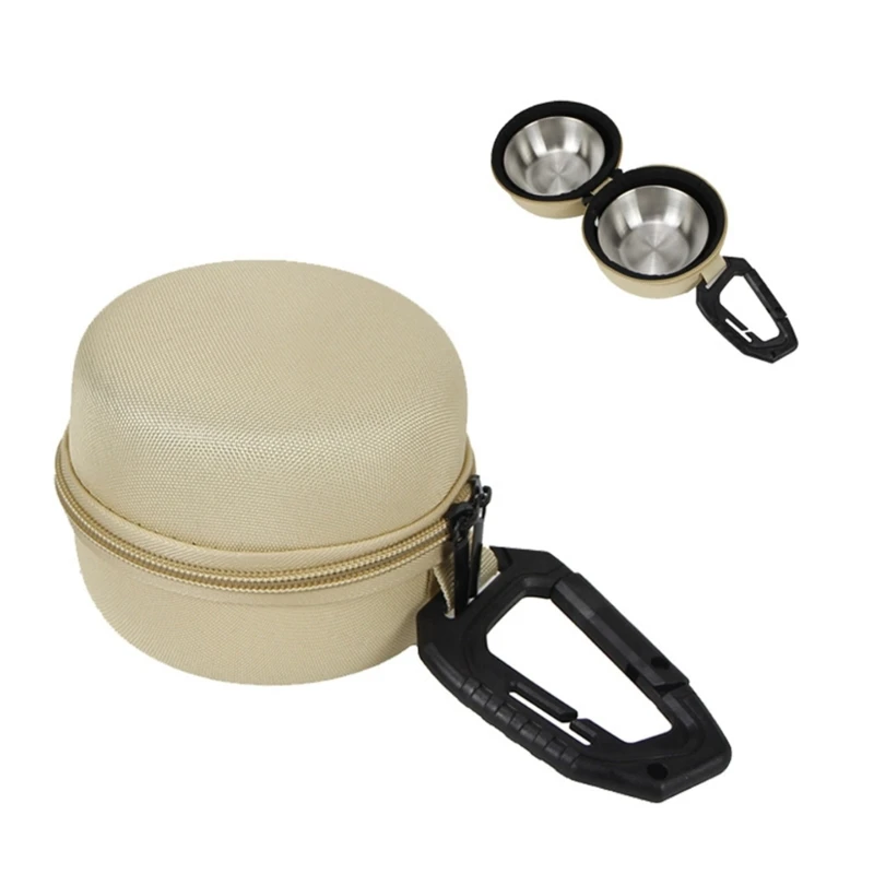 

31 км на открытом воздухе, питьевая чаша, двойная чашка для питомцев с чехлом портативные кошки для собачьей чаша Quck, висящая