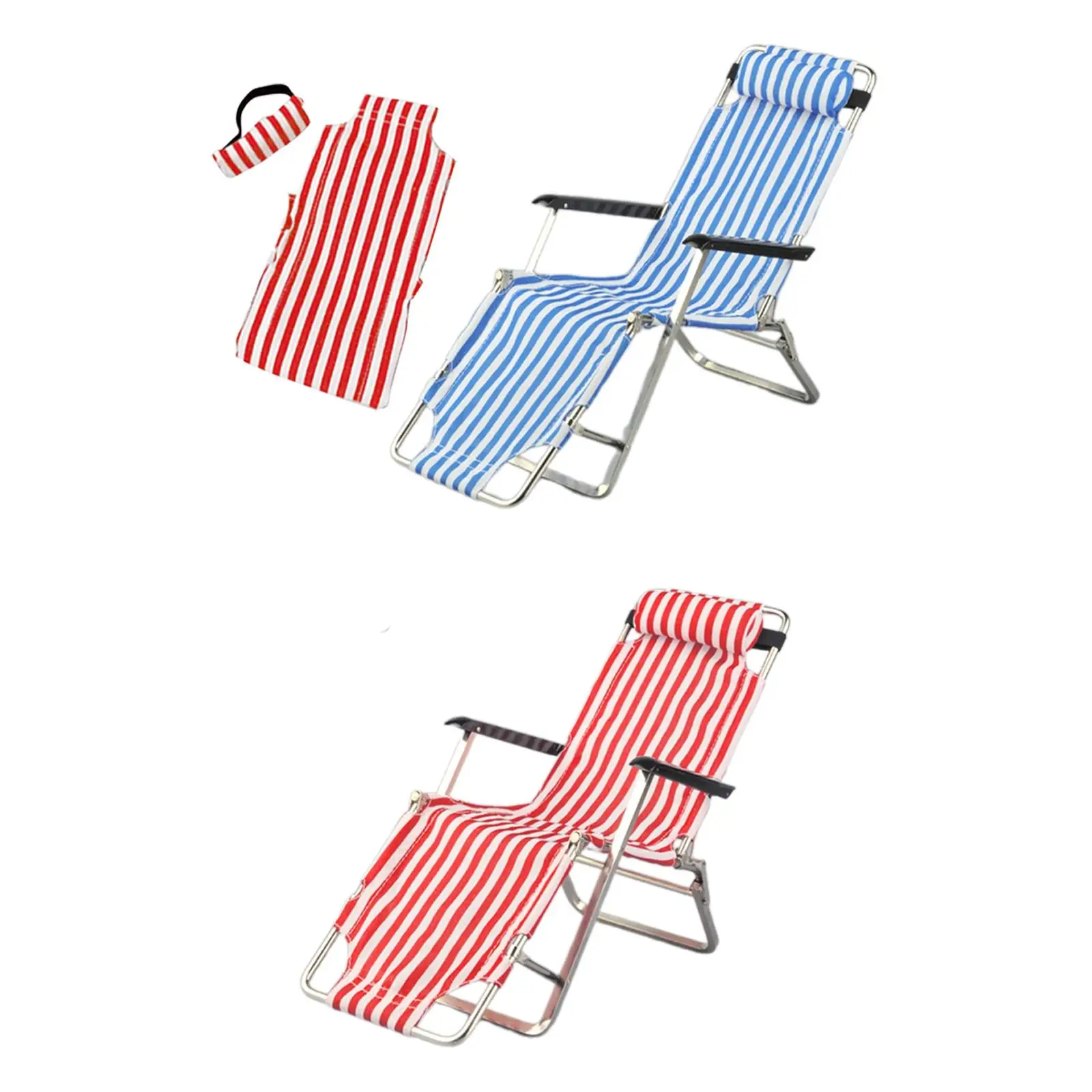 BJD Butter Deck Chair for DIY, Beach Chair, Scenery Layout, Degradation Garden, 1/6