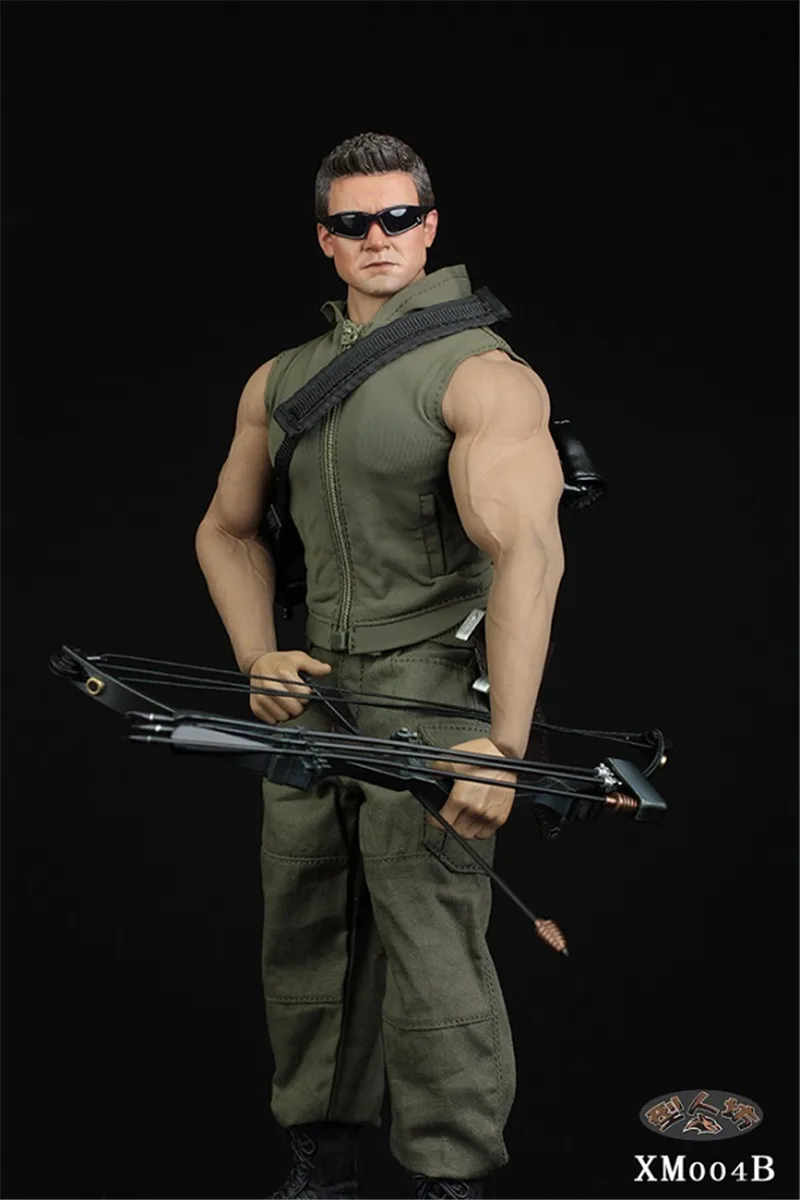 XM004 1/6 Men Soldier Vest Hooded Sweater Shirt Military Combat Tops Pants For 12" Strong Muscle Tbl M34/M35 Action Figure Body