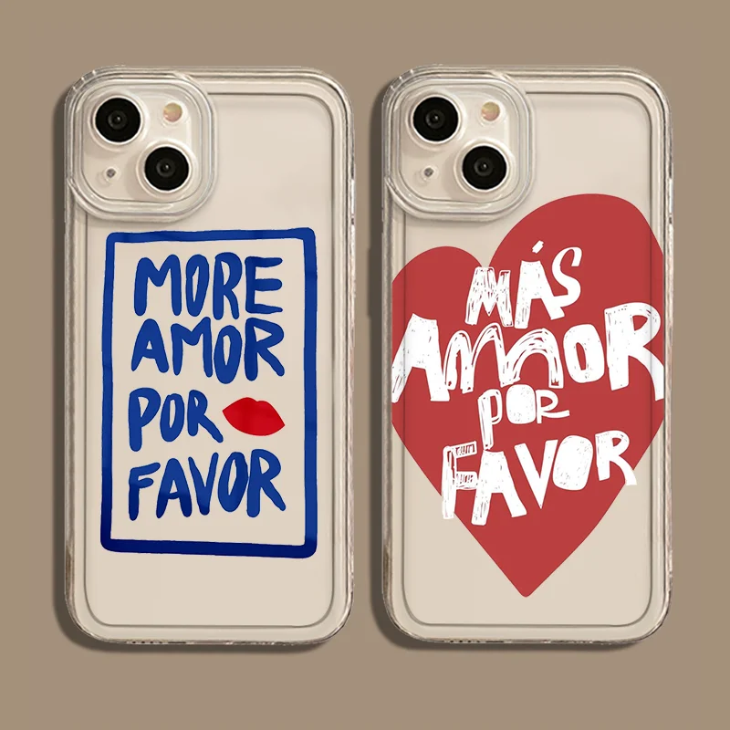 Maximalist More Amor Por Favor Phone Case For Samsung Galaxy S26 S23 S24 S22 S25 Ultra Plus Cover For Galaxy S25+ S24+ S23+ S26+