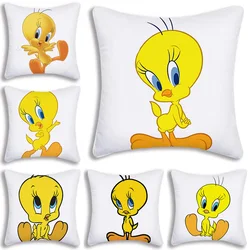 T-Tweety B-Bird fodere per cuscini Cartoon Sofa decorativo casa stampa fronte-retro breve peluche carino fodera per cuscino