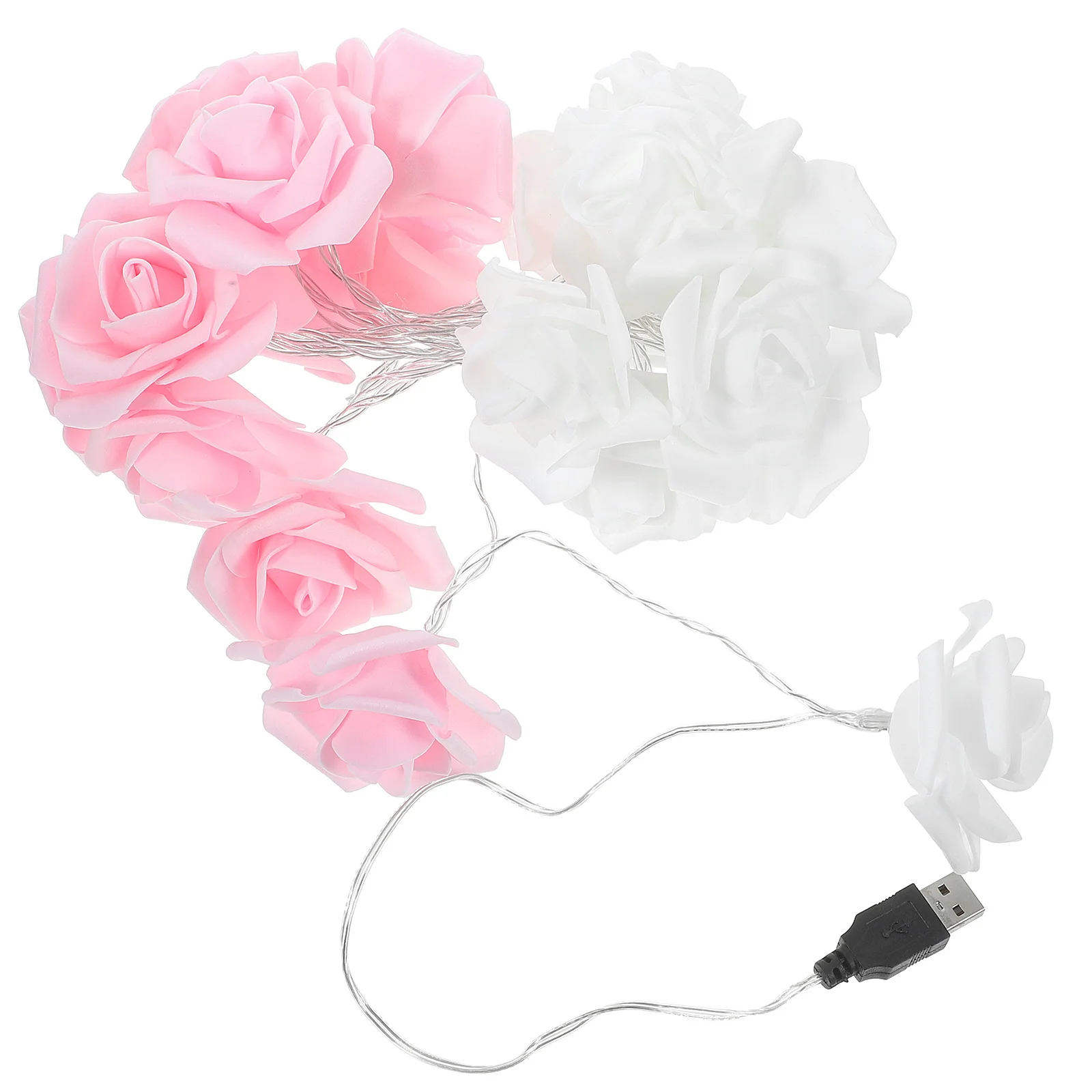 الإبداعية LED روز سلسلة أضواء 3m 20L USB بالطاقة آمنة لعيد الميلاد عيد الحب أضواء زينة ضوء الورد