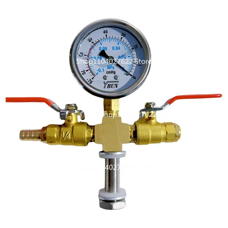 for Vacuum Defoaming Bucket Vacuum Gauge Negative Pressure Gauge AB Pump Tank Vacuum Gauge