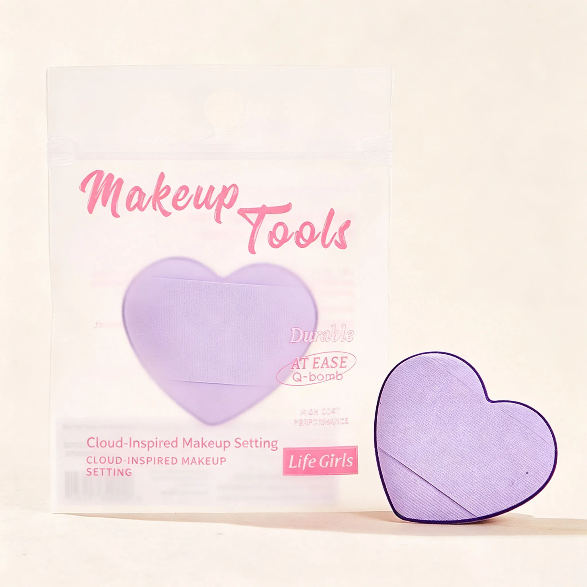 Makeup Puff, 1PC Mini Heart Finger Concealer Puff  Soft Tight Pore Detail Blending for Under Eye Nose