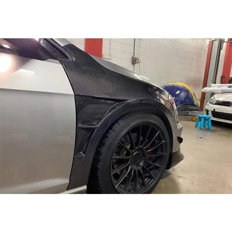Carbon Fiber Car Front Bumper Side Fenders Flares for VW Golf 7 MK7 GTI Body Kits view 3