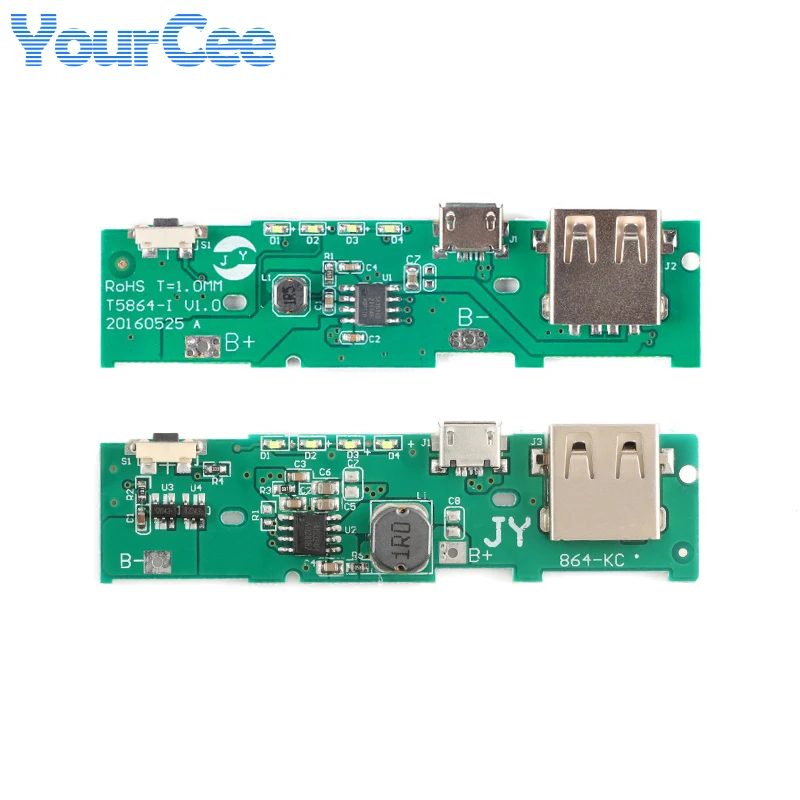 5V 1A 2A Power Bank Charger Charging Circuit Board Step Up Boost Power Module For Mobile DIY