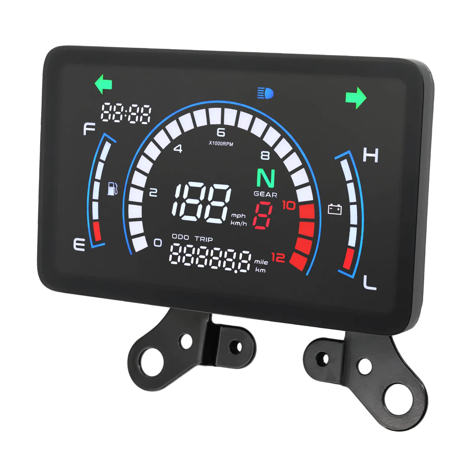 Motobike Dashboard With Bracket Tachometer For Honda EX5 ITALIKA EX125 FORZA125 ft125 Motobike Digital Dashboard Adjustable