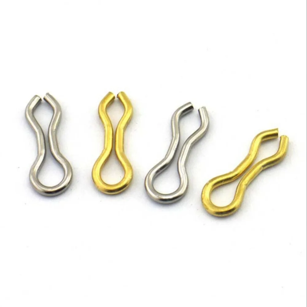 100 قطعة الصيد الطقات موصل الصيد يدور رابط سريع قالب الرصاص حلقة إدراج غرق عيون كليب معالجة الملحقات