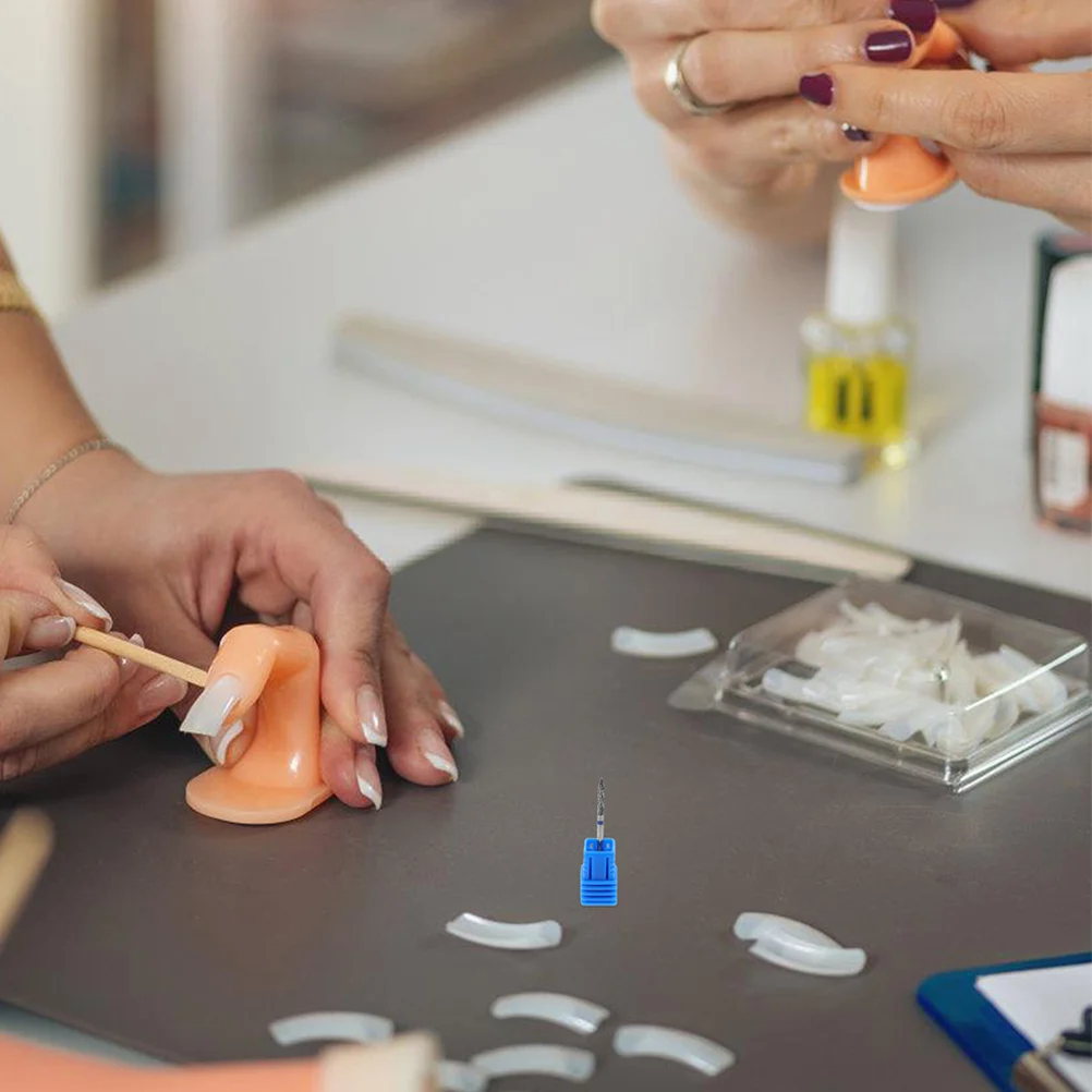 2 szt. Wiertła do polerowania paznokci do paznokci Przednie akcesoria do manicure ze stali wolframowej