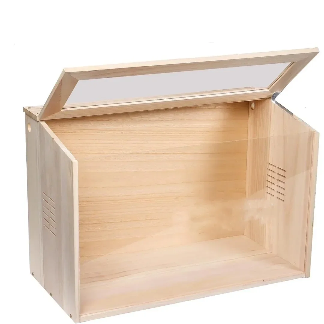Solid wood pet nest rectangular wooden hamster pet toy bird house wooden hamster cage