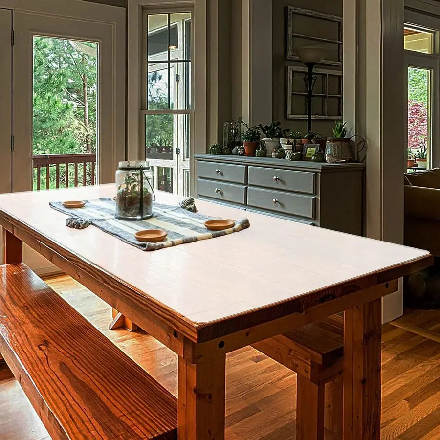 

x 24Silicone mat, Large Silicone HeatResistant mat, Kitchen countertop NonSlip mat, Craft Table placemat.Translucent