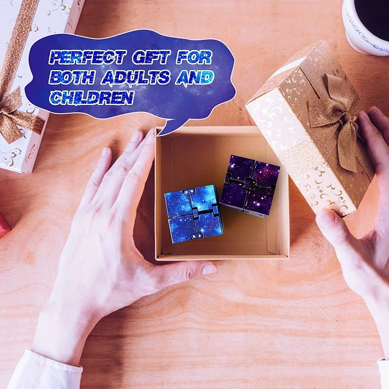 Infinity Cube Flip ADHS Spielzeug Angst Spielzeug Fingerspitzen für Spiel Puzzle Antistress Magic Finger Fidget Autismus Hand Geschenke Kinder – Detail 7