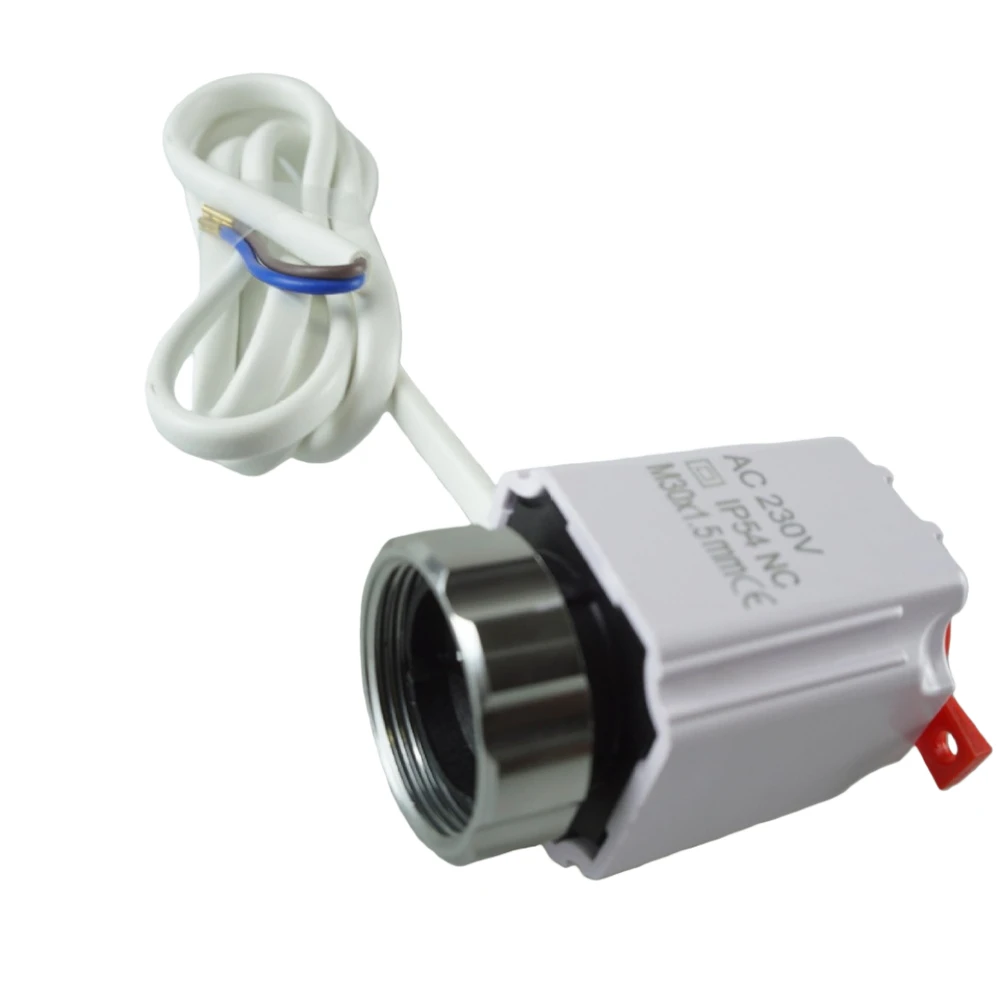 1pc M30*1.5 24V230V Electric Thermal Actuator Valve Head For Underfloor Heating Systems Easy Installation