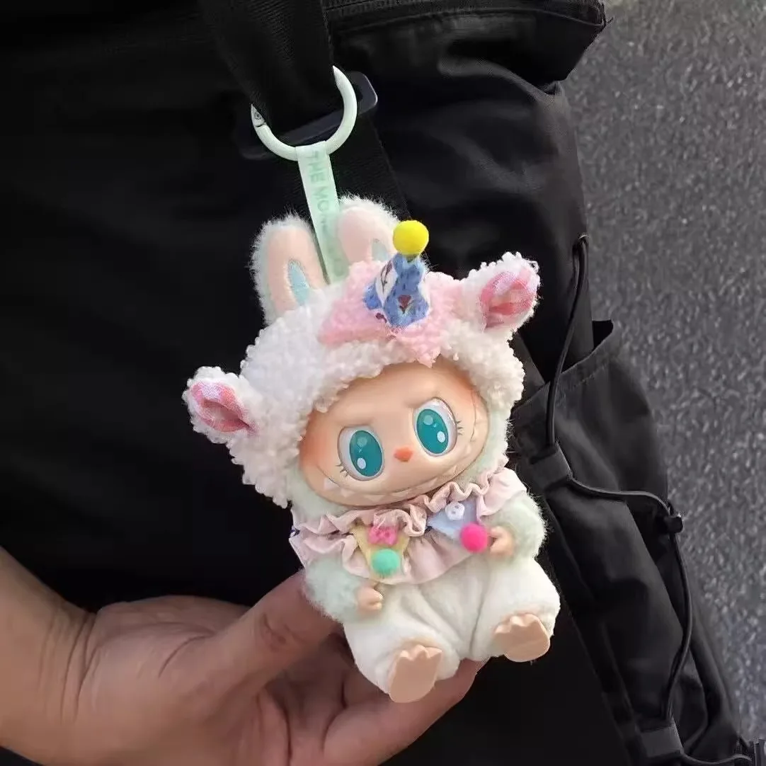 

For/clothe 17cm Labubu Clothes V1v2v3 Labubu Little Lamb Doll Costume Macaron Sitz Pie Universal Labrador Doll Costume