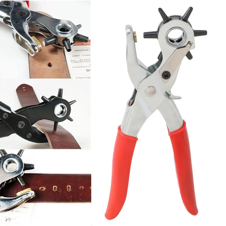 Leather Hole Punch Leather Tools Multifunctional Ordinary Carbon Steel Belt Puncher Punching Tool Belt Hole Puncher Crafts Tool