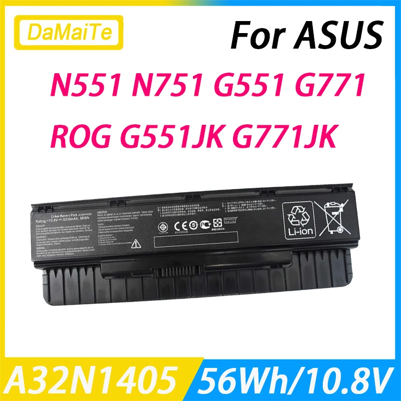 A32NI405 Battery For ASUS ROG N551 N551J N751 N751JK G551 G771 G771JK G771JW GL551 GL551JK GL551JM G551J G551JK G551M G551JW