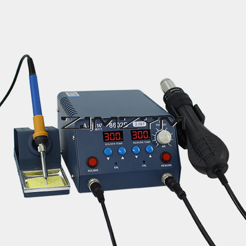 محطة لحام بشاشة رقمية ، مكواة لحام بمسدس الهواء الساخن ، أدوات إصلاح لحام Desoldering من ESD ، 8602D ، V ، 2 في 1
