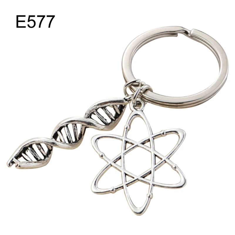 Science Keychain Biology Chemistry Keyring Decorative Graduation Keyring Decor