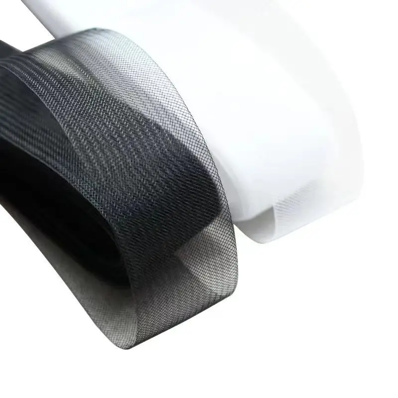 50 Yard Bright‑Tone Horsehair Crinoline Braid Polyester Boning Trimming for Dress Skirt Hem Shaping DIY Sewing Craft view 5