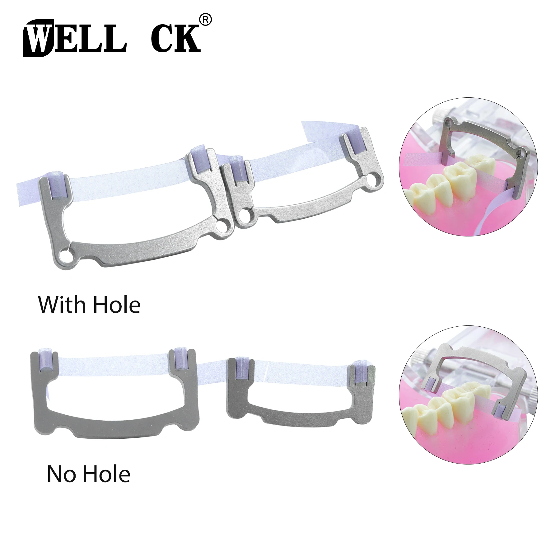 WELLCK Dental polishing strip holder High Crown Low Crown for Teeth Grinding Sanding Shaping Polishing Assistant Dental tools