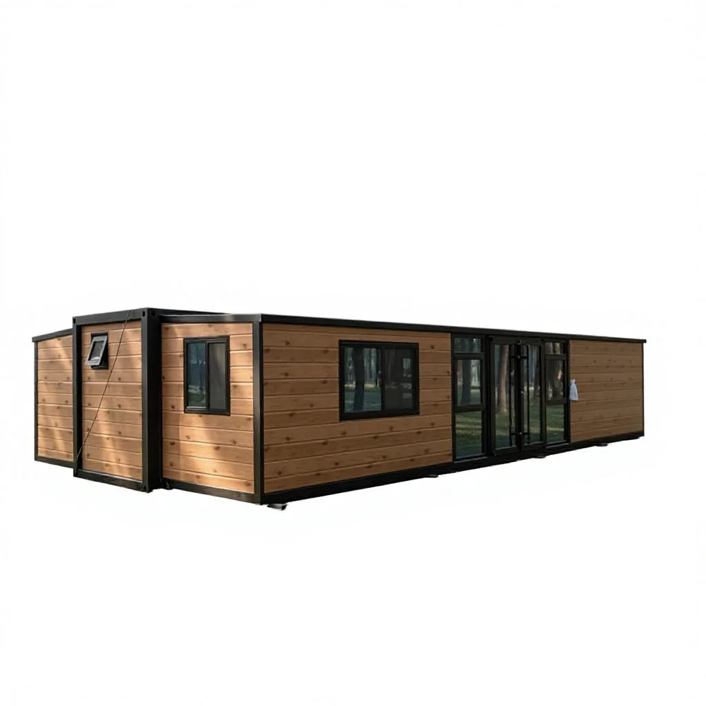 Easy Assembly Foldable Container Home Supporting Trailer Stock Double Wing Folding Room for Apartment Hotel Villa Temporary
