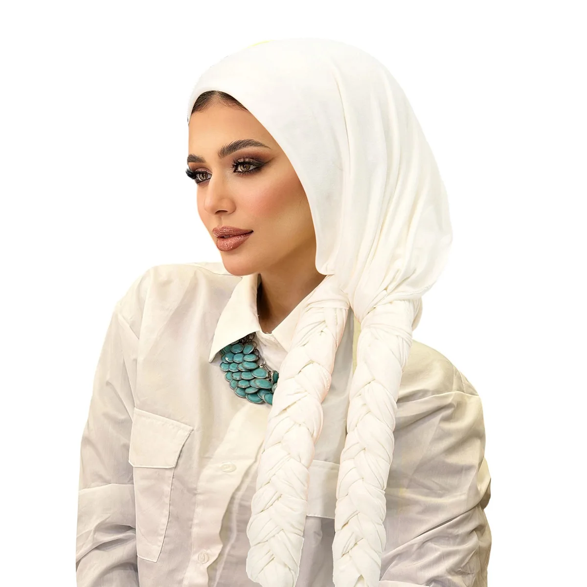 

Muslim Women Hat Braids Bonnet Ready To Wear Turban Hijab Cap Hair Loss Bonnet Headscarf Head Wraps Scarf Bandana Turbante Mujer