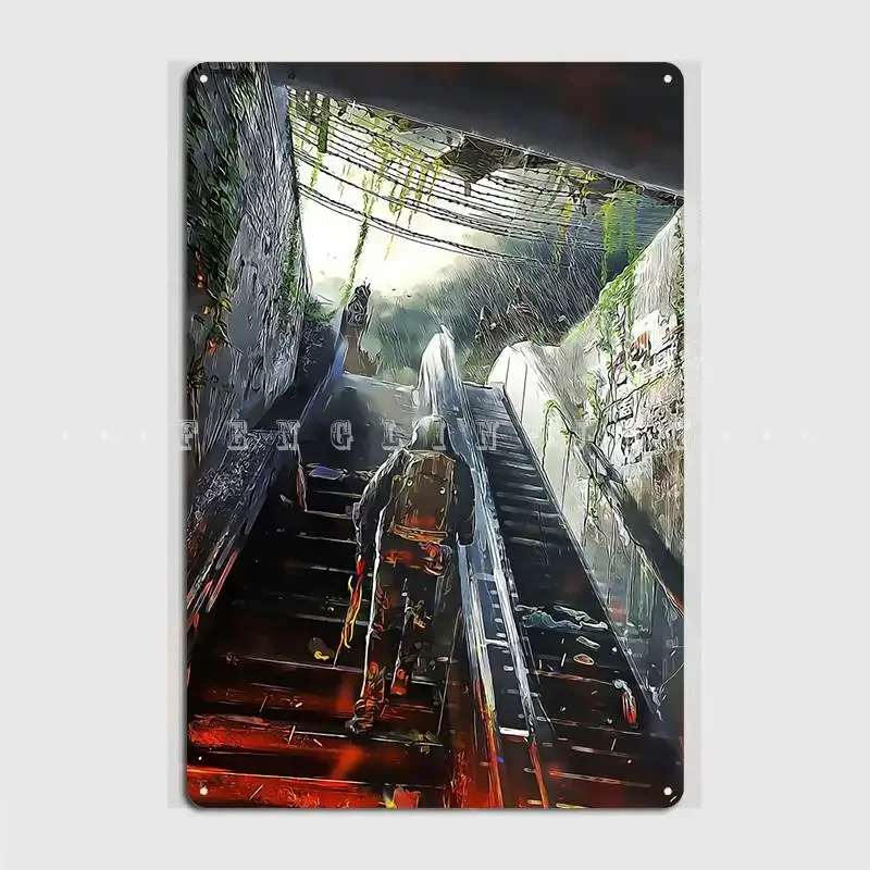 Metro Exodus Metal Sign Wall Mural Mural Customize Wall Plaque Tin Sign Posters