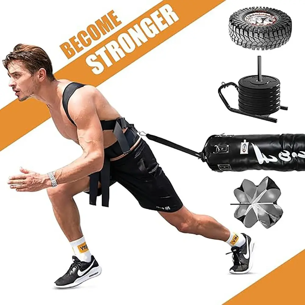 

Аксессуары Мягкий плечевой ремень, тянущий ремень для шин, принадлежности для тренировок, прочная тренировочная веревка, регулируемый ремень для сани