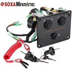 6K1-82570-08 6K1-82570-13-00 Dual Lgnition Key Switch Assembly Panel For Yamaha Outboard Control
