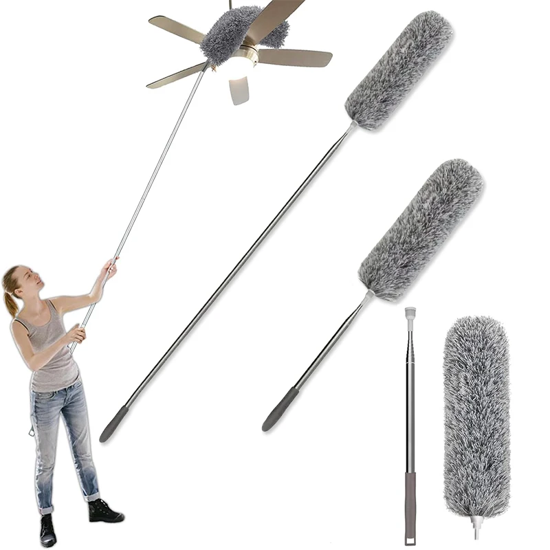Duster Brush Microfiber Duster Extendable Gap Dust Tools Retractable Car Furniture Gap Cleaning Brush Household Cleaning Tools