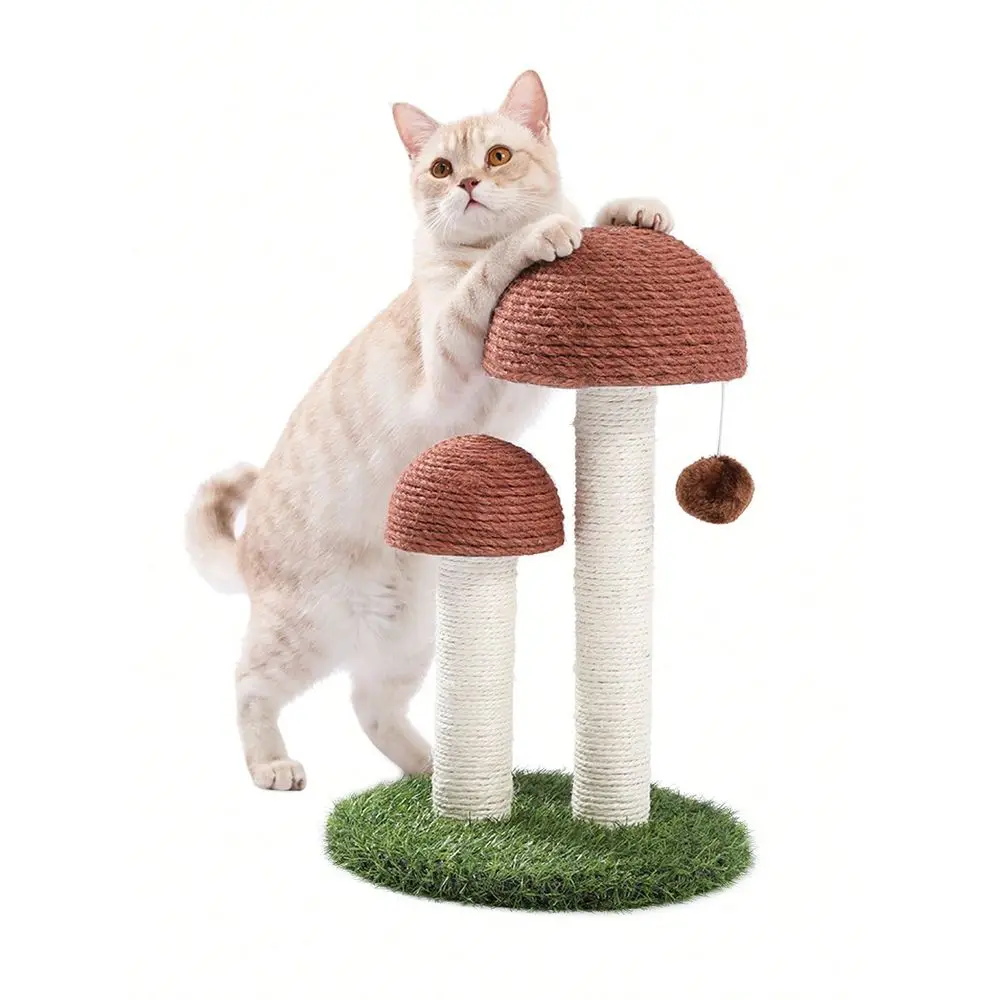 

Cat ching Post, Mushroom Tall Cat cher Featuring With Natural Sisal ching Poles And Interactive Toy Ball For Kit