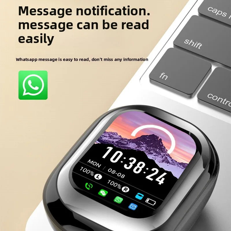 وصول جديد الترجمة سماعة رأس بخاصية البلوتوث كامل اللون شاشة تعمل باللمس اللاسلكية عمر البطارية الطويل الحد من الضوضاء يأتي مع الذكية