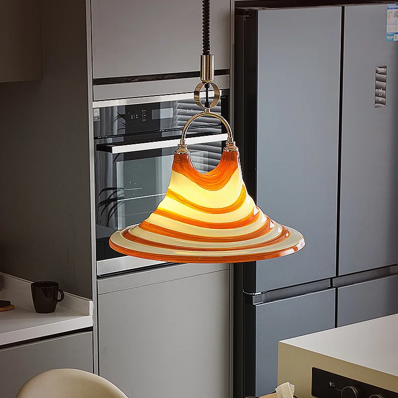 الشمال مطعم قلادة ضوء قابل للسحب قابل للتعديل الفرنسية الرجعية نمط باوهاوس غرفة المعيشة غرفة نوم دراسة تركيبات الإضاءة