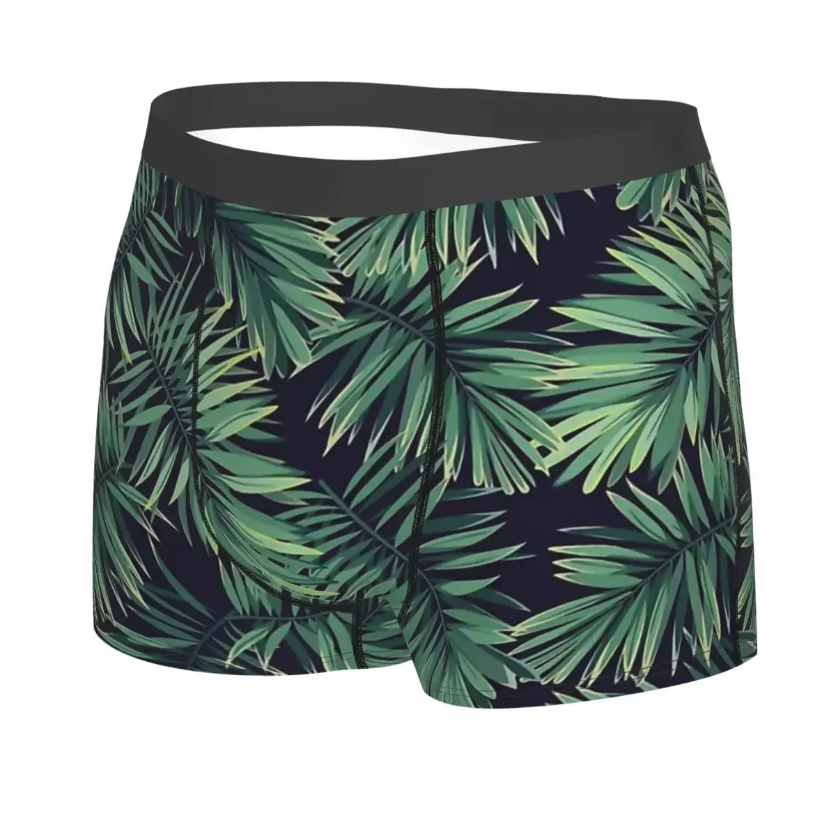 Green Palm Leaves Man's Boxer Briefs Underpants Camo Camouflage Highly Breathable High Quality Sexy Shorts Gift Idea