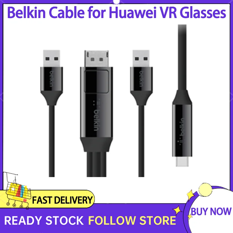 Original Belkin VR Cable for Huawei VR Glasses CV10 Computer Connecting Cable Charge and Sync Cable