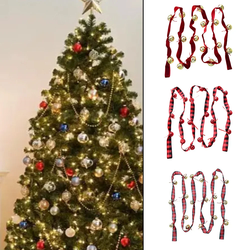 Christmas Celebration Bell String Festive String Elegant Design Lightweight And Easy To Install Multifunctional Use