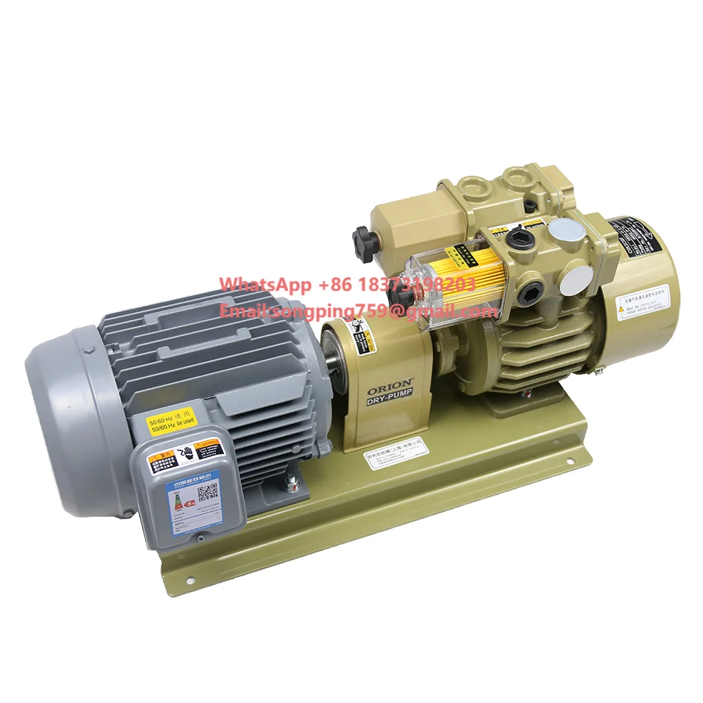 

Orion KRX6-P-V--03 Oil-Free Rotary Vane Vacuum Pump for Industrial Use with Low Pressure AC Three Phase Motor 1.5kW