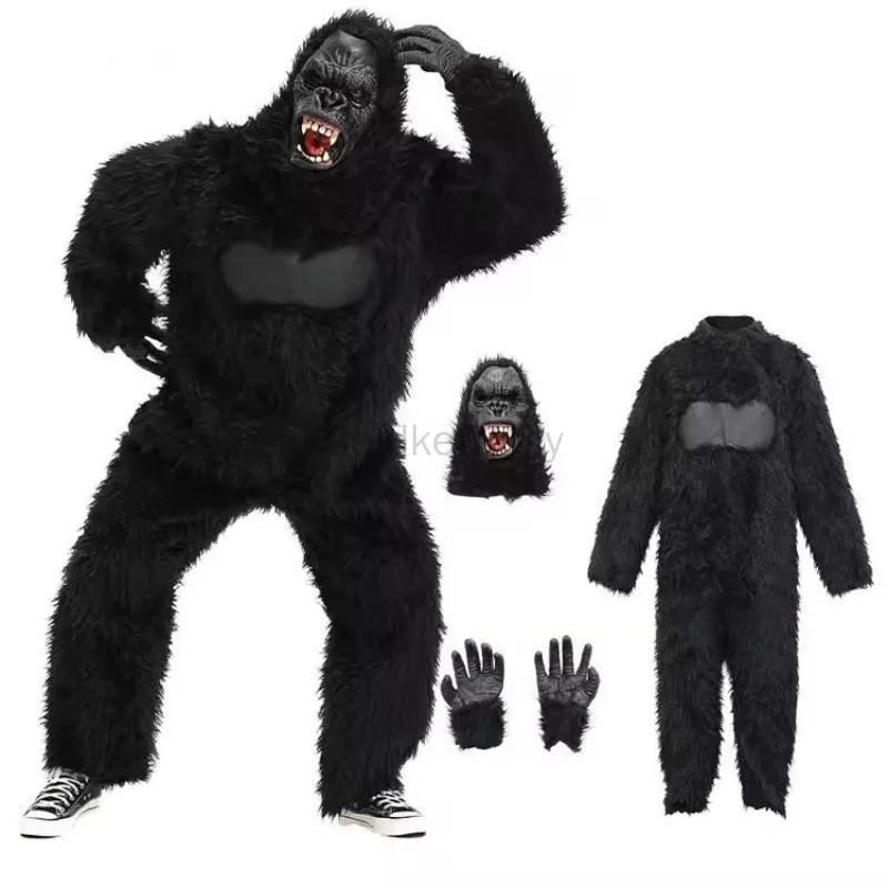 Halloween Unisex gorila Cosplay monos rey de la selva chimpanzés feroz TV película disfraz actuación disfraces de animales
