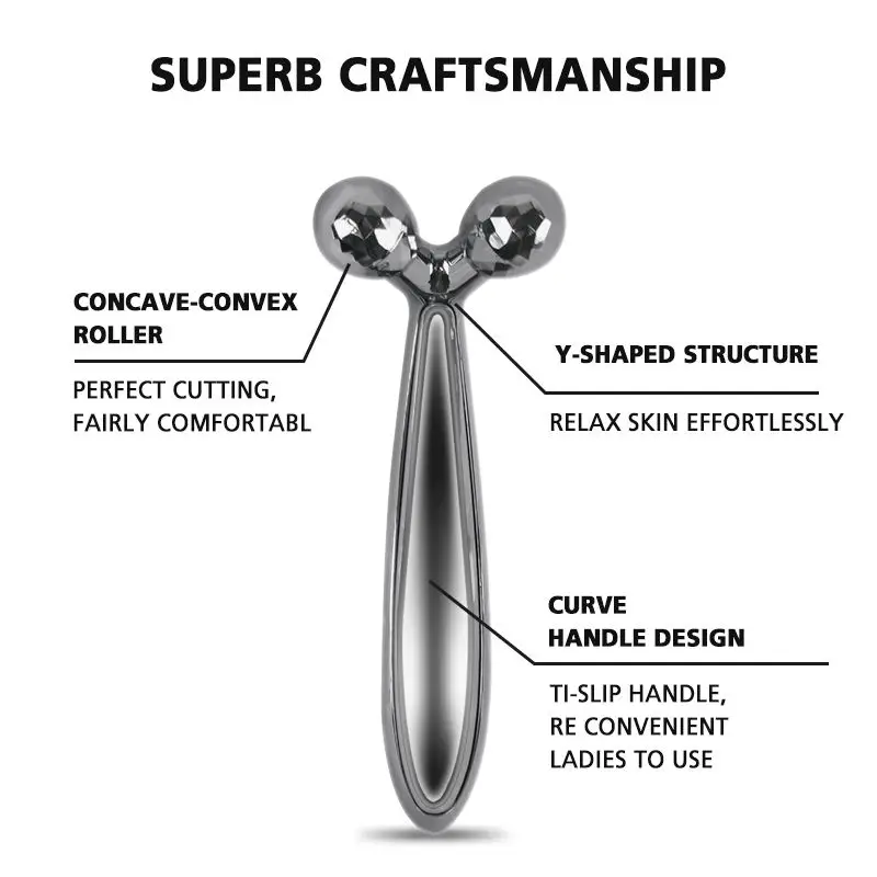 Rolo de massagem facial em forma de Y 3D 360 °   Rotativa face lifting firmando rosto emagrecimento removedor massageador facial ferramenta de cuidados com a pele