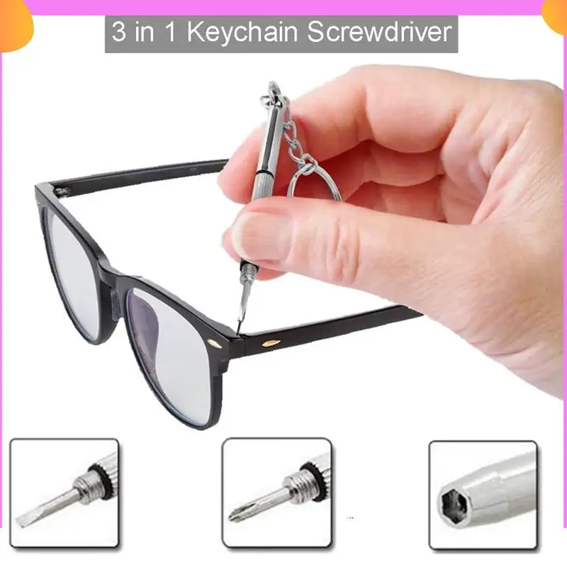 

A23P Portable Glasses Screwdriver For Eyeglass Repairing, 13 In 1 Multifunctional Precision Screwdriver Set For Sunglasses Durab