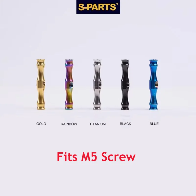 1pair Bicycle balance seat post pressure screw titanium alloy m5 seat titanium screw
