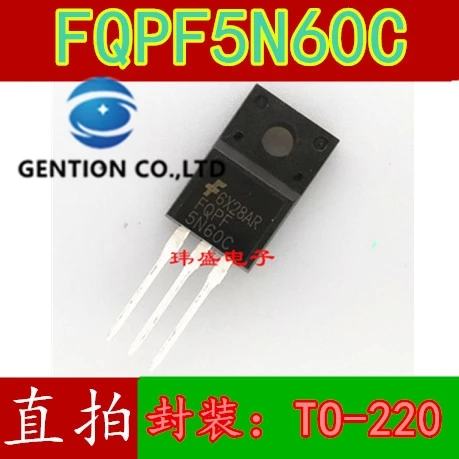 

10PCS FQPF5N60C 5N60C TO220F field-effect tube FQPF5N60C encapsulation in stock 100% new and original