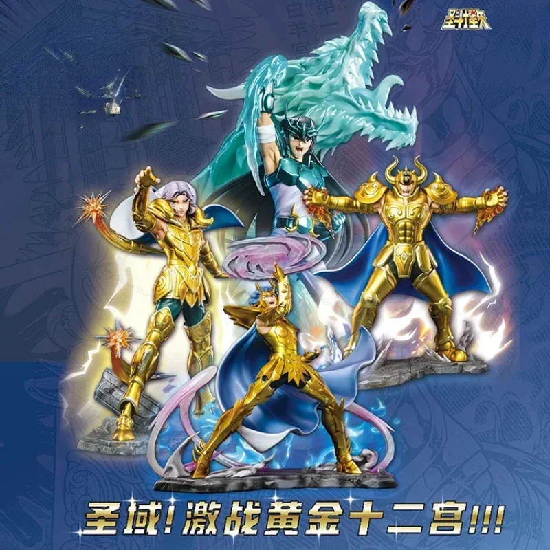 In Stock, Ichiban Appreciation Model Genuine Saint Seiya Aries, Taurus, Pegasus, Gemini, Scorpion, Movable Figure Gift