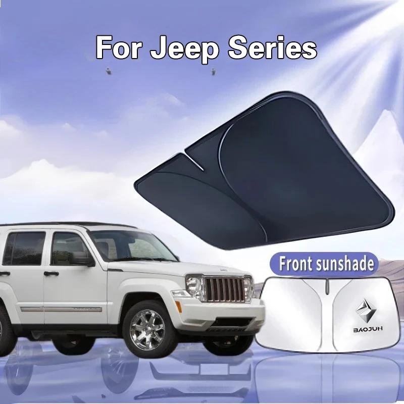 

Car Sun Visor For Jeep Liberty Cherokee RENEGADE COMPASS RUBICON Windshield Sunshade Heat Insulation Summer Cooling Accessories