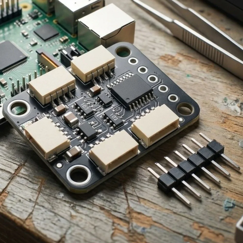 PCA9546 4 Channel I2C Multiplexer Module Black PCB Board With For Stemma QT For Qwiic Connector For Arduino For Raspberry Pi