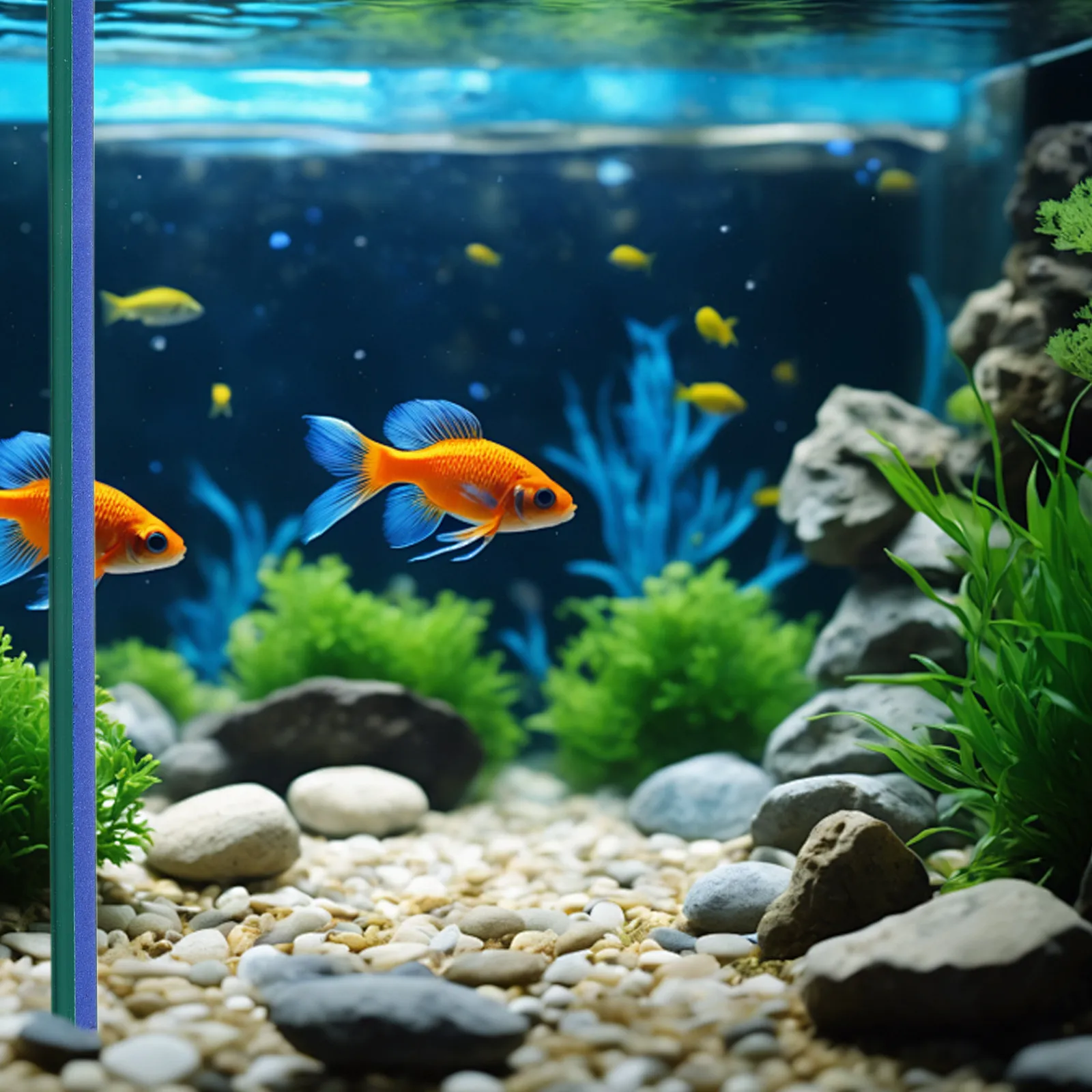 Aquarium Air Stone 18-Inch Single Port Bubble Diffuser for Fish Tank Oxygenation and Decoration