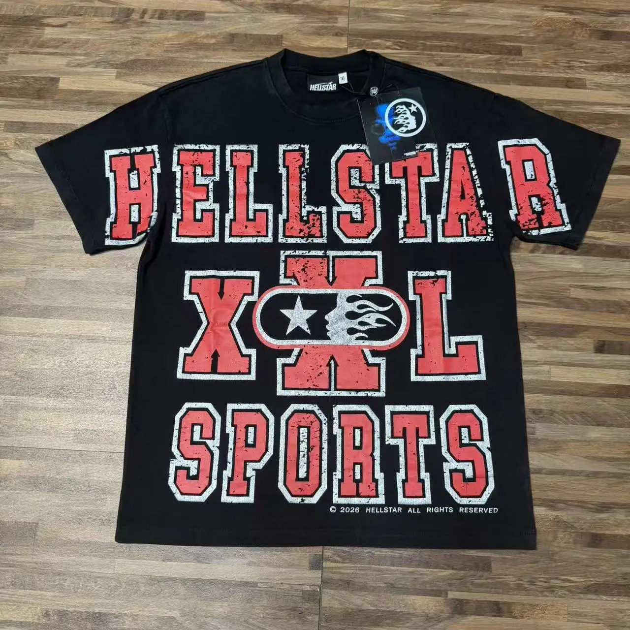 High Quality Cotton American Retro Letter Print T-Shirt Short Sleeve Youth Fashion Street Style City Walk Daily Wear round Neck