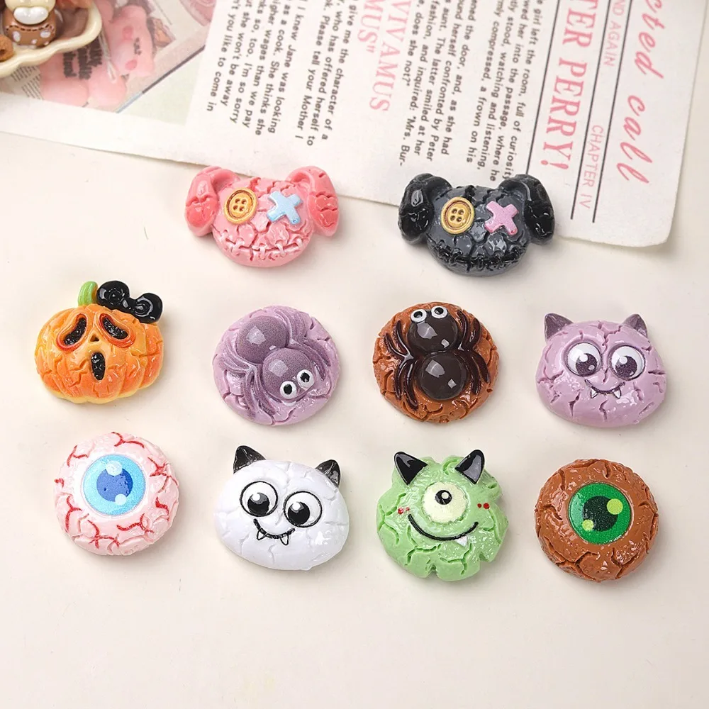 10pcs Mini Kawaii Cute Cartoon Animal Cat Flat Back Cabochons Scrapbook Diy  Party Hairpin Accessories Home Decoration Craft