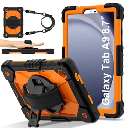 Versatile Shoulder Strap Case For Samsung Galaxy Tab S7 plus 12.4 T970/T976B S7 FE T730/T733 S8 plus X800X806 Shockproof Cover