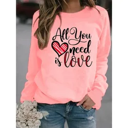 Women's Blouse Personality Pattern Printed Hatless Crewneck Hoodie Clothes  Sweatshirts  Aesthetic